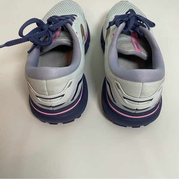 Brooks Ghost 15 Womens Size 8.5 D Wide Running Shoes Spa Blue/neo Pink/copper - Picture 3 of 10